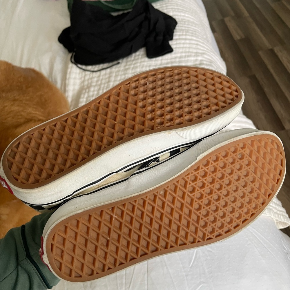 Vans Black and White Checkerboard Slip-Ons - Picture 5 of 6